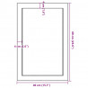 Półka, 40x60x(2-4) cm, surowe lite drewno dębowe