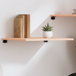 Półka, 60x50x2 cm, surowe lite drewno dębowe