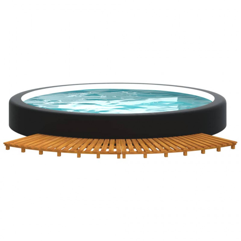 Stopnie do spa, 2 szt., lite drewno akacjowe