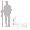 Ogrodowa sofa środkowa, kremowe poduszki, bambus