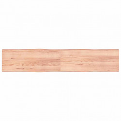 Blat, jasnobrązowy 200x40x(2-4)cm drewno z naturalną krawędzią