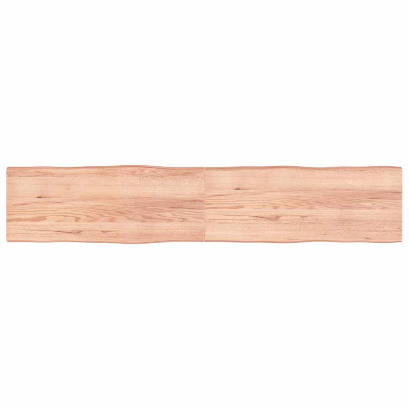 Blat, jasnobrązowy 200x40x(2-4)cm drewno z naturalną krawędzią