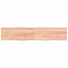 Blat, jasnobrązowy 200x40x(2-4)cm drewno z naturalną krawędzią