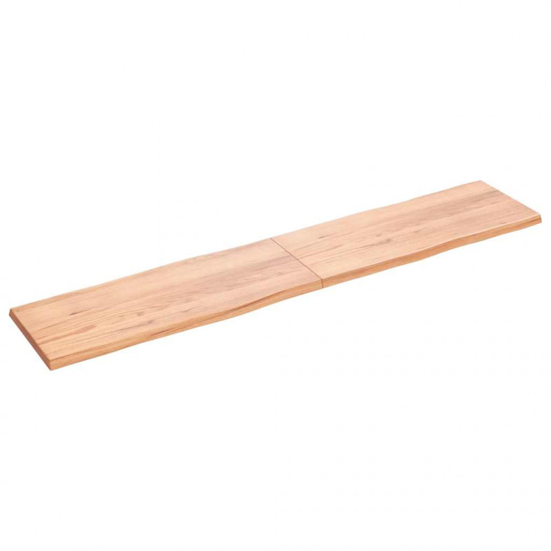 Blat, jasnobrązowy 200x40x(2-4)cm drewno z naturalną krawędzią
