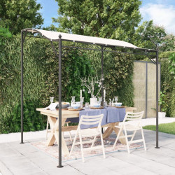 Zadaszenie, kremowe, 2x2,3 m, 180 g/m², tkanina i stal