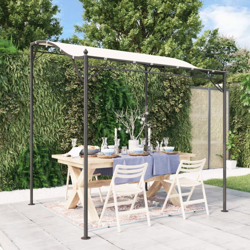 Zadaszenie, kremowe, 2x2,3 m, 180 g/m², tkanina i stal
