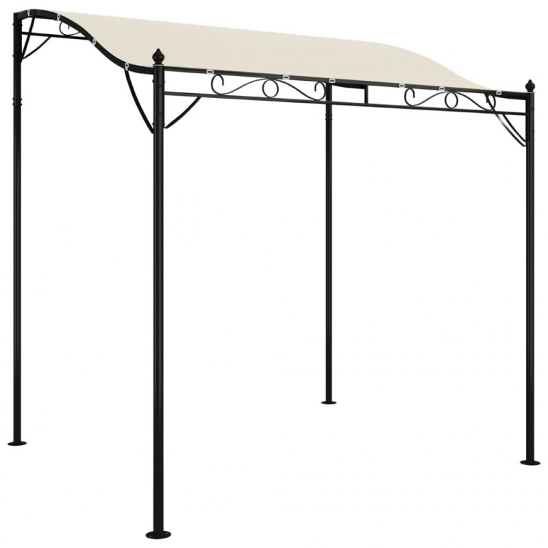 Zadaszenie, kremowe, 2x2,3 m, 180 g/m², tkanina i stal