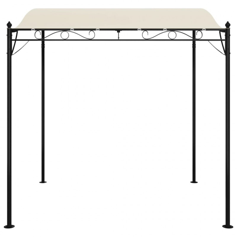 Zadaszenie, kremowe, 2x2,3 m, 180 g/m², tkanina i stal