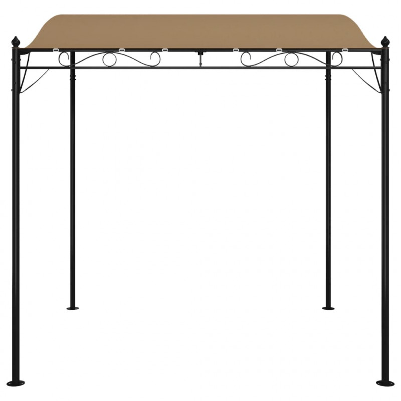 Zadaszenie, kolor taupe, 2x2,3 m, 180 g/m², tkanina i stal