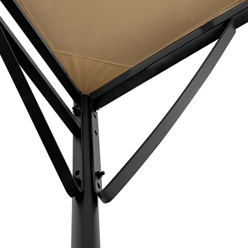 Zadaszenie, kolor taupe, 2x2,3 m, 180 g/m², tkanina i stal