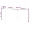 Altana, antracytowa, 4x4 m, 180 g/m², tkanina i stal
