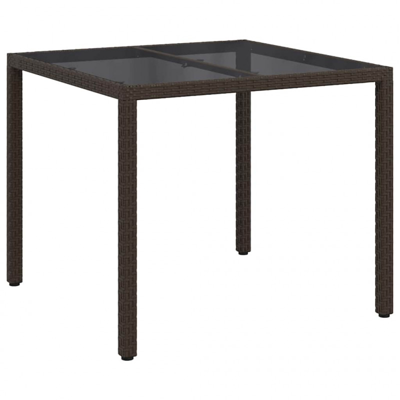 Stół Ogrodowy Brązowy 90 x 90 x 75 cm polirattan