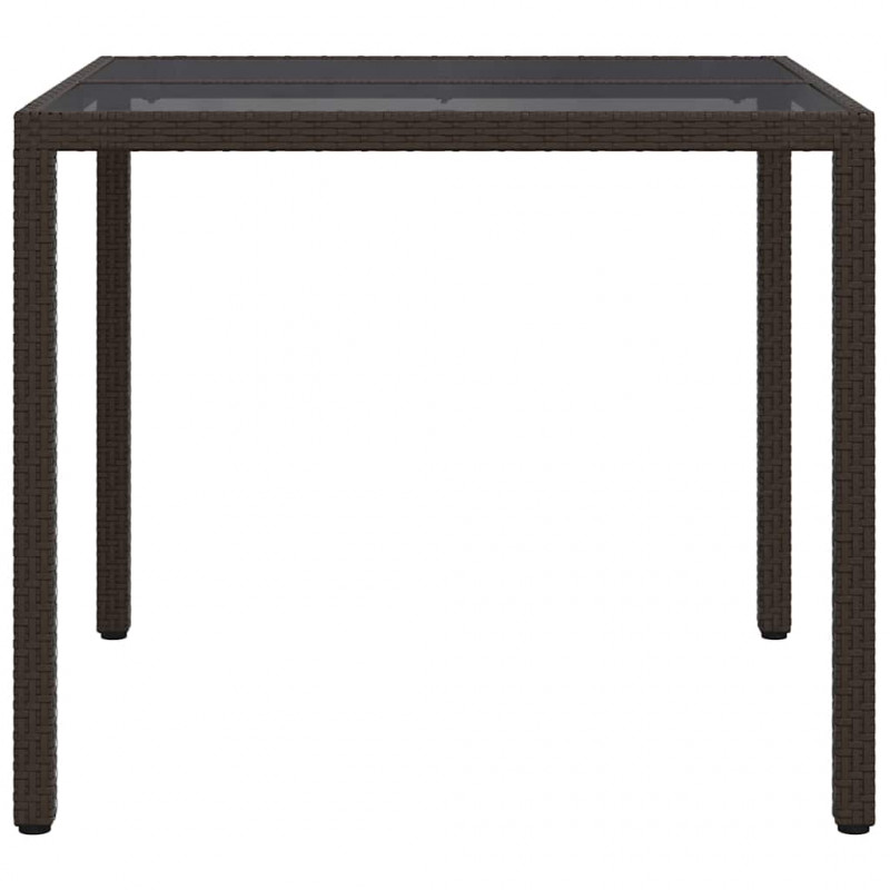 Stół Ogrodowy Brązowy 90 x 90 x 75 cm polirattan