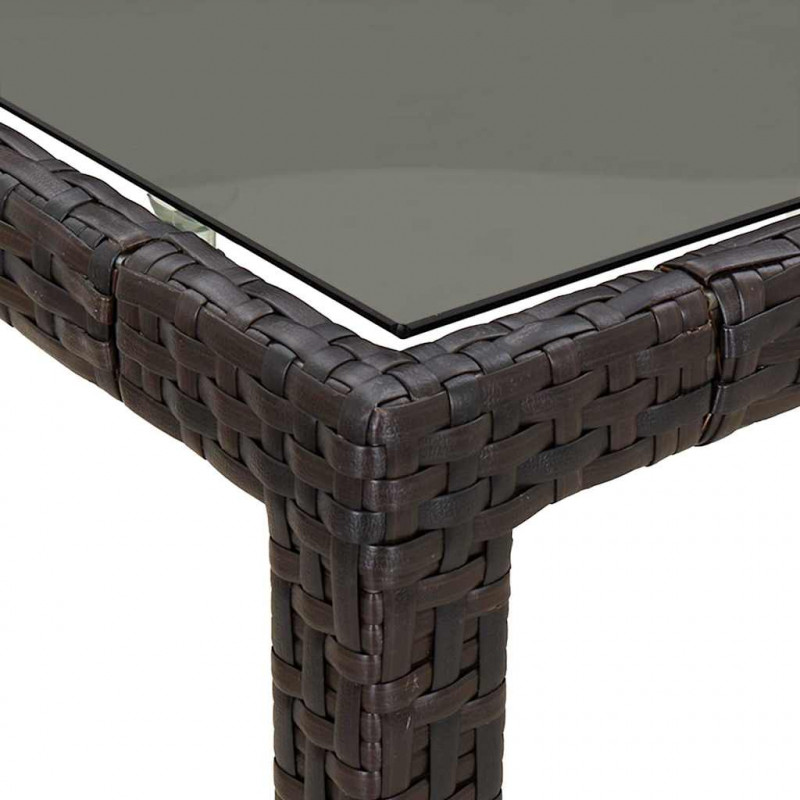 Stół Ogrodowy Brązowy 90 x 90 x 75 cm polirattan