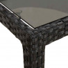 Stół Ogrodowy Czarny 90 x 90 x 75 cm polirattan