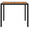 Stół Ogrodowy Czarny 90 x 90 x 75 cm polirattan