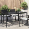 Stół Ogrodowy Czarny 150 x 90 x 75 cm polirattan