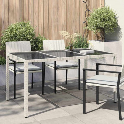 Stół Ogrodowy Biały 150 x 90 x 75 cm polirattan