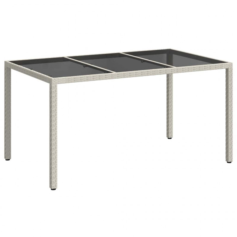 Stół Ogrodowy Biały 150 x 90 x 75 cm polirattan