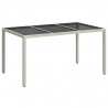Stół Ogrodowy Biały 150 x 90 x 75 cm polirattan