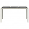 Stół Ogrodowy Biały 150 x 90 x 75 cm polirattan