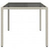 Stół Ogrodowy Biały 150 x 90 x 75 cm polirattan