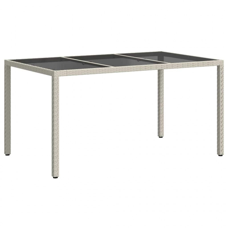 Stół Ogrodowy Biały 150 x 90 x 75 cm polirattan