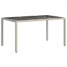Stół Ogrodowy Biały 150 x 90 x 75 cm polirattan