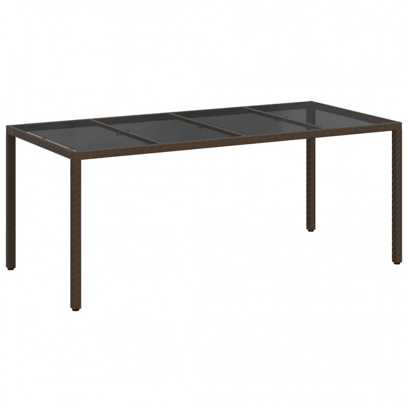 Stół Ogrodowy Brązowy 190 x 90 x 75 cm polirattan