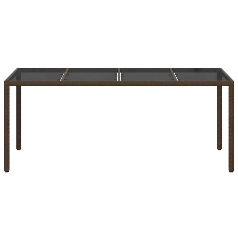 Stół Ogrodowy Brązowy 190 x 90 x 75 cm polirattan