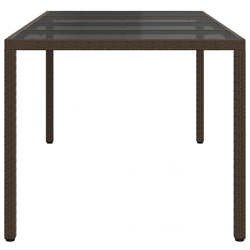 Stół Ogrodowy Brązowy 190 x 90 x 75 cm polirattan