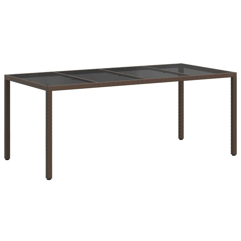 Stół Ogrodowy Brązowy 190 x 90 x 75 cm polirattan
