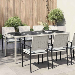 Stół Ogrodowy Biały 190 x 90 x 75 cm polirattan