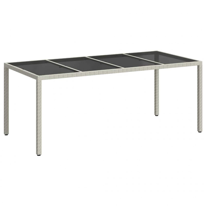 Stół Ogrodowy Biały 190 x 90 x 75 cm polirattan