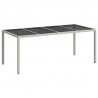 Stół Ogrodowy Biały 190 x 90 x 75 cm polirattan