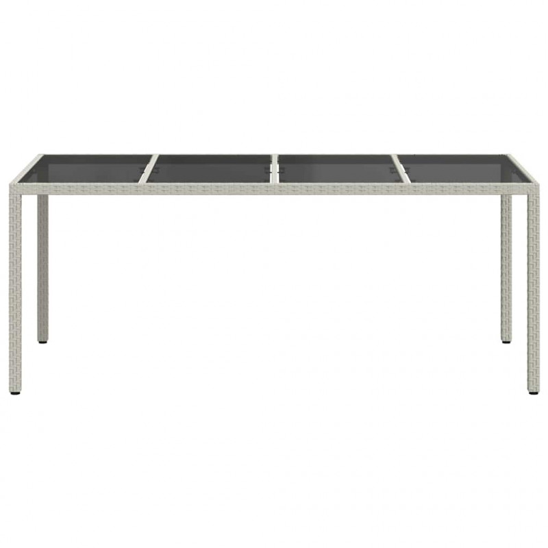Stół Ogrodowy Biały 190 x 90 x 75 cm polirattan