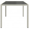 Stół Ogrodowy Biały 190 x 90 x 75 cm polirattan