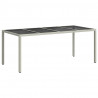 Stół Ogrodowy Biały 190 x 90 x 75 cm polirattan