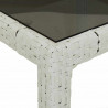 Stół Ogrodowy Biały 190 x 90 x 75 cm polirattan