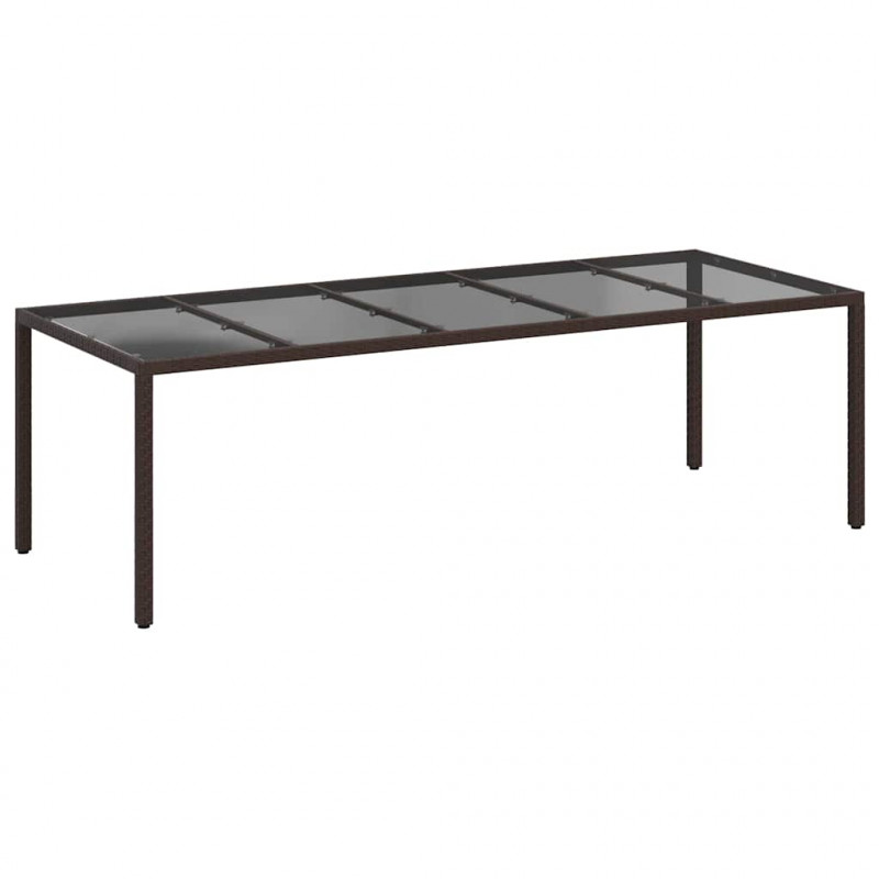 Stół Ogrodowy Brązowy 250 x 100 x 75 cm polirattan