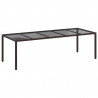 Stół Ogrodowy Brązowy 250 x 100 x 75 cm polirattan