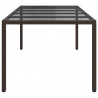 Stół Ogrodowy Brązowy 250 x 100 x 75 cm polirattan