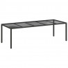 Stół Ogrodowy Czysta czerń 250 x 100 x 75 cm polirattan