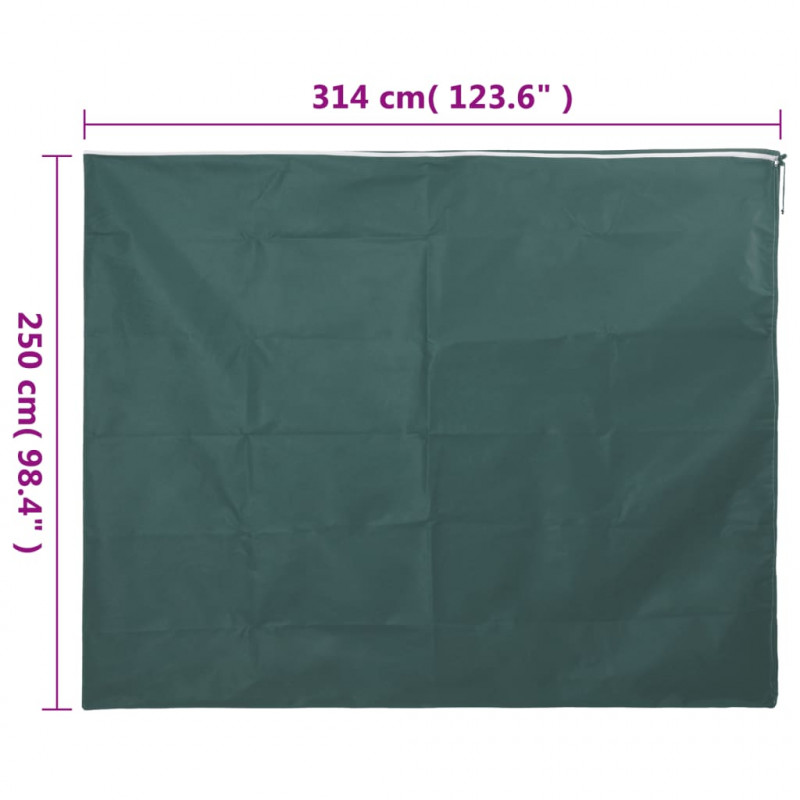 Kaptur ochronny na rośliny, z suwakiem, 70 g/m², 3,14x2,5 m