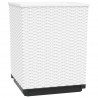 Donice, 4 szt., białe, 30x30x37 cm, polipropylen