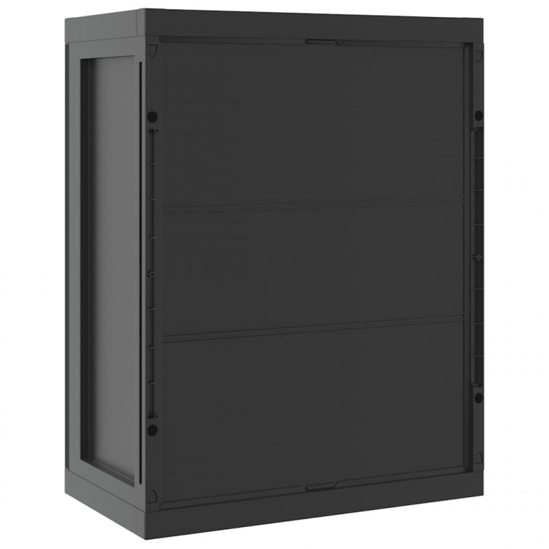 Szafka ogrodowa, czarna, 65x37x85 cm, PP