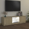 Szafka pod TV z oświetleniem LED, dąb sonoma, 120x30x35,5 cm