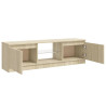 Szafka pod TV z oświetleniem LED, dąb sonoma, 120x30x35,5 cm
