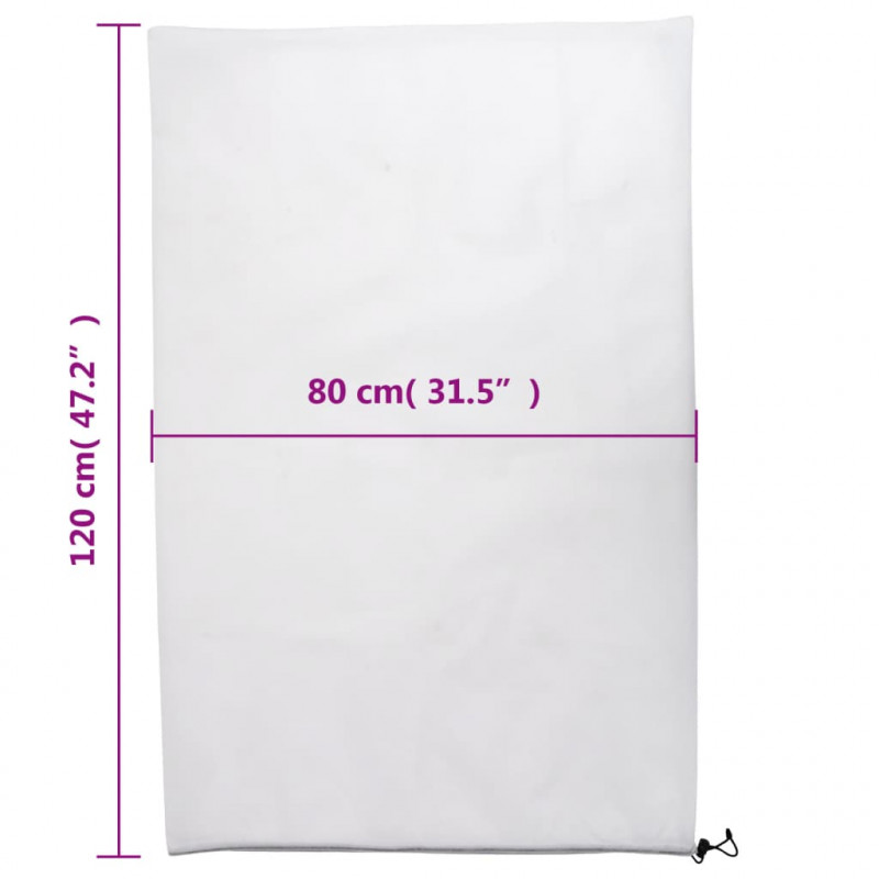 Kaptury na rośliny, ze ściągaczami, 4 szt., 70 g/m², 0,8x1,2 m