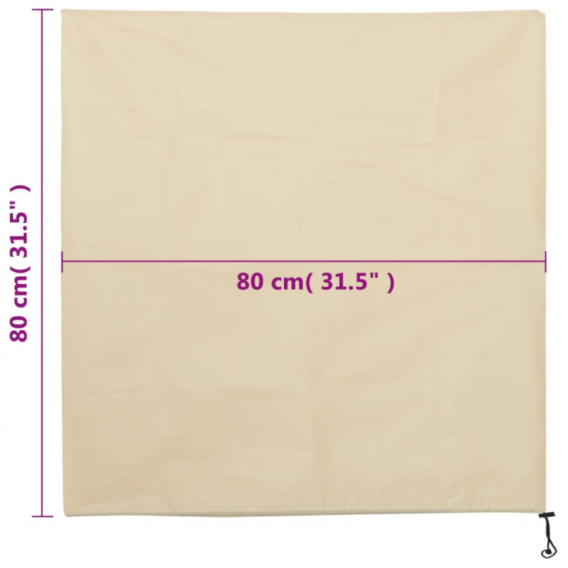Kaptury ochronne ze ściągaczami, 4 szt., 70 g/m², 0,8x0,8 m